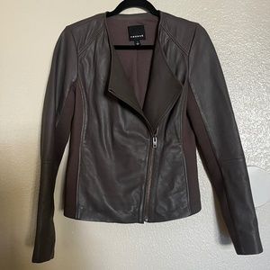 TROUVE 100% Leather Jacket Brand New Size S